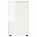 vidaXL Tárolószekrény Magas Fényű Fehér 60 x 48 x 81 cm Faanyag