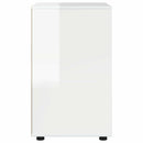 vidaXL Tárolószekrény Magas Fényű Fehér 60 x 48 x 81 cm Faanyag