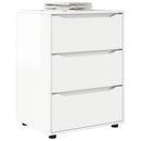 vidaXL Tárolószekrény Magas Fényű Fehér 60 x 48 x 81 cm Faanyag