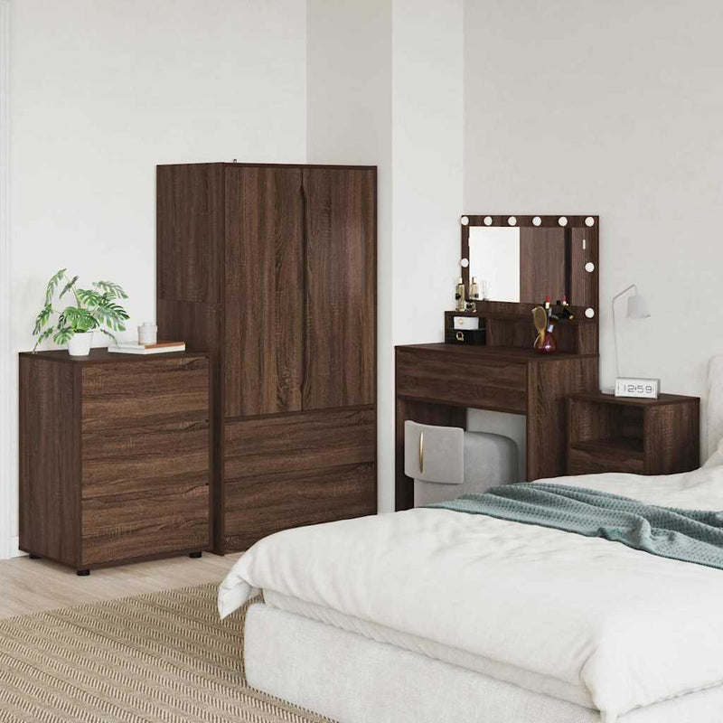 vidaXL Tárolószekrény Barna Tölgy 60 x 48 x 81 cm Faanyag