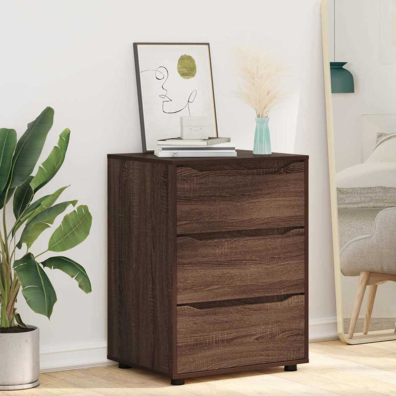 vidaXL Tárolószekrény Barna Tölgy 60 x 48 x 81 cm Faanyag