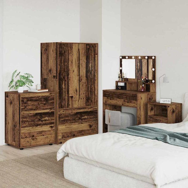 vidaXL Tárolószekrény Öreg fa 60 x 48 x 81 cm Faanyag