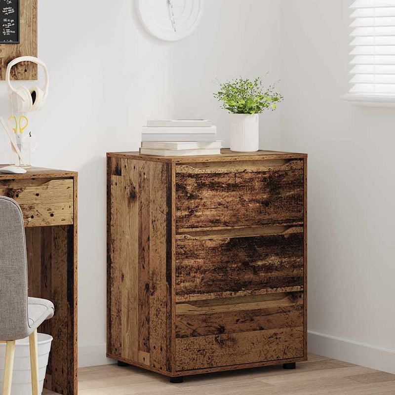 vidaXL Tárolószekrény Öreg fa 60 x 48 x 81 cm Faanyag