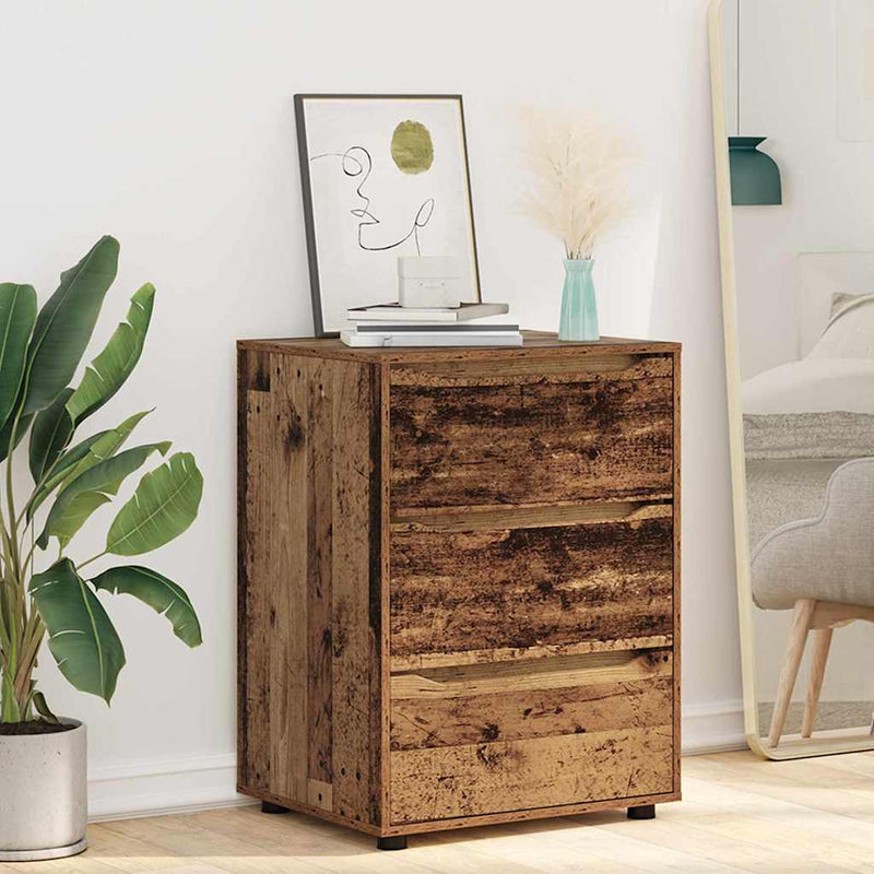 vidaXL Tárolószekrény Öreg fa 60 x 48 x 81 cm Faanyag