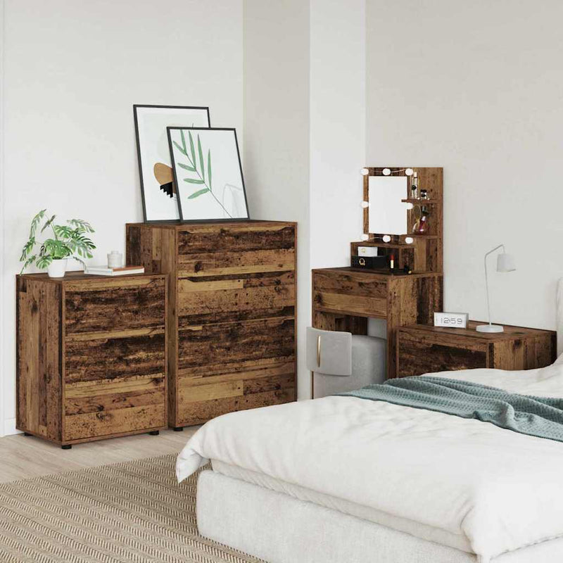 vidaXL Tárolószekrény Öreg fa 60 x 48 x 81 cm Faanyag