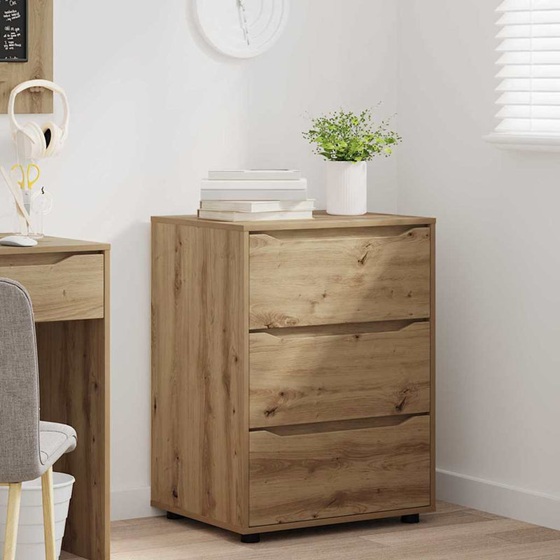 vidaXL Tárolószekrény Artisan tölgy 60 x 48 x 81 cm Faanyag