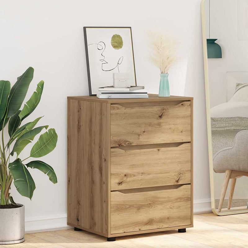 vidaXL Tárolószekrény Artisan tölgy 60 x 48 x 81 cm Faanyag