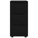 vidaXL Tárolószekrény Fekete 40 x 48 x 81 cm Faanyag