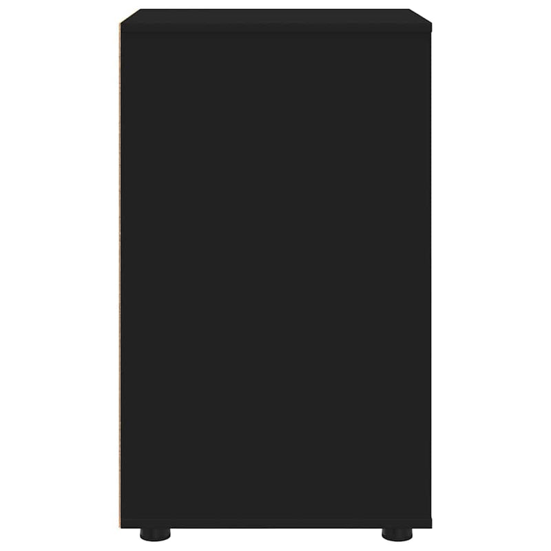 vidaXL Tárolószekrény Fekete 40 x 48 x 81 cm Faanyag
