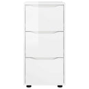 vidaXL Tárolószekrény Magas Fényű Fehér 40 x 48 x 81 cm Faanyag