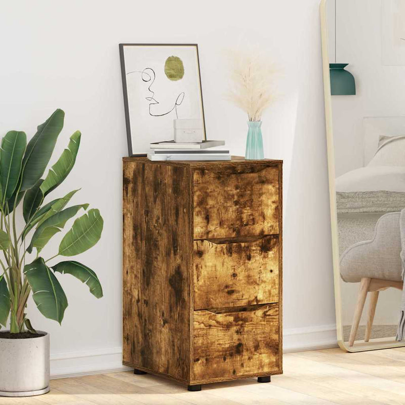 vidaXL Tárolószekrény Füstölt tölgy 40 x 48 x 81 cm Faanyag