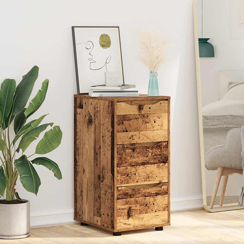 vidaXL Tárolószekrény Öreg fa 40 x 48 x 81 cm Faanyag