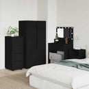 vidaXL Tárolószekrény Fekete 40 x 48 x 105 cm Faanyag