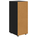 vidaXL Tárolószekrény Fekete 40 x 48 x 105 cm Faanyag