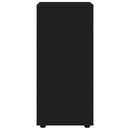 vidaXL Tárolószekrény Fekete 40 x 48 x 105 cm Faanyag