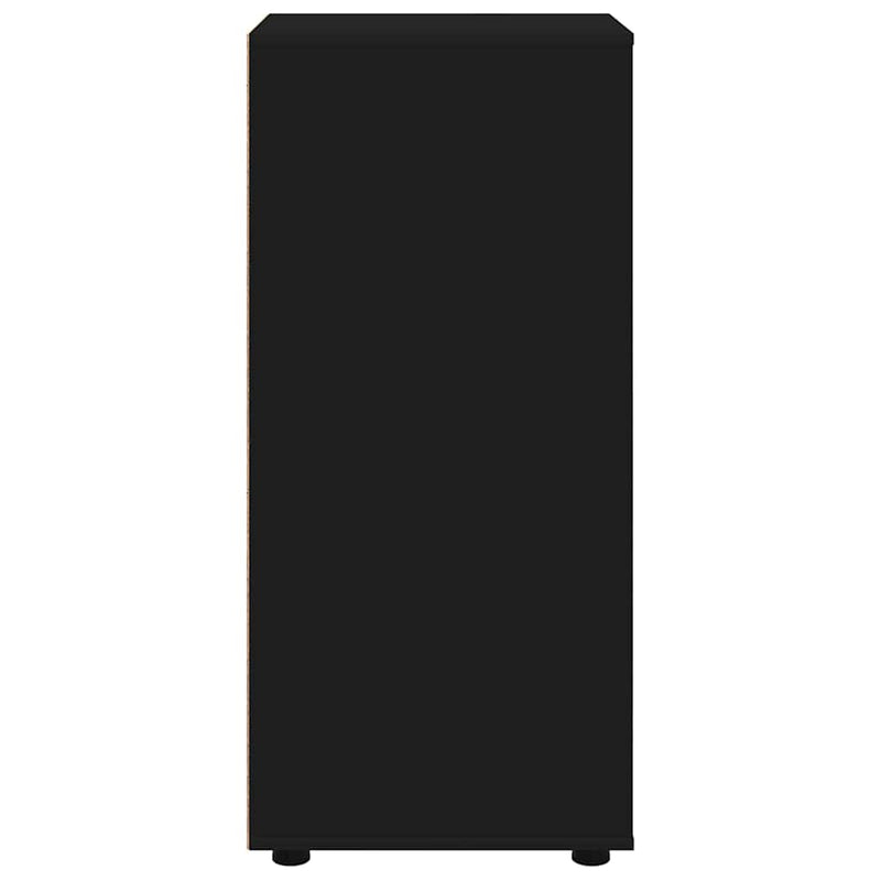 vidaXL Tárolószekrény Fekete 40 x 48 x 105 cm Faanyag
