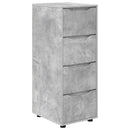 vidaXL Tárolószekrény Beton Szürke 40 x 48 x 105 cm Faanyag