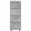 vidaXL Tárolószekrény Beton Szürke 40 x 48 x 105 cm Faanyag