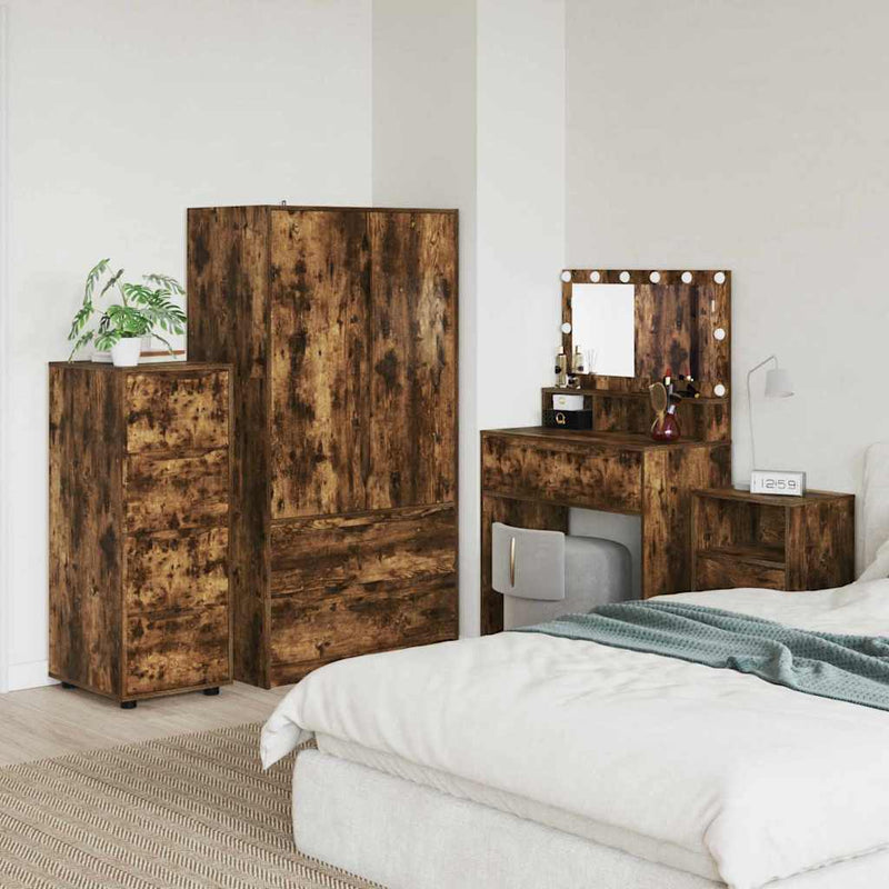 vidaXL Tárolószekrény Füstölt tölgy 40 x 48 x 105 cm Faanyag