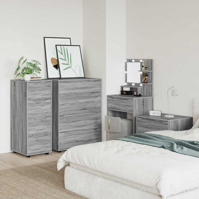 vidaXL Tárolószekrény Szürke Sonoma 40 x 48 x 105 cm Faanyag