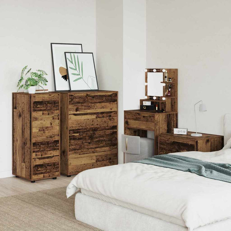 vidaXL Tárolószekrény Öreg fa 40 x 48 x 105 cm Faanyag