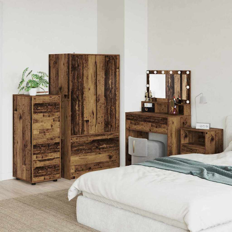 vidaXL Tárolószekrény Öreg fa 40 x 48 x 105 cm Faanyag