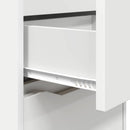 vidaXL Éjjeliszekrények fiókkal 2 pcs Fehér 40 x 30 x 467 cm Faanyag