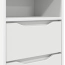 vidaXL Éjjeliszekrények fiókkal 2 pcs Fehér 40 x 30 x 467 cm Faanyag