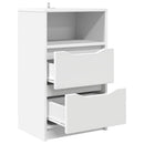 vidaXL Éjjeliszekrények fiókkal 2 pcs Fehér 40 x 30 x 467 cm Faanyag