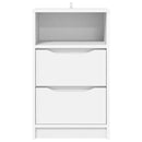 vidaXL Éjjeliszekrények fiókkal 2 pcs Fehér 40 x 30 x 467 cm Faanyag