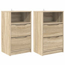 vidaXL Éjjeliszekrények 2 pcs Sonoma tölgy 40 x 30 x 467 cm Faanyag