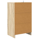 vidaXL Éjjeliszekrények 2 pcs Sonoma tölgy 40 x 30 x 467 cm Faanyag