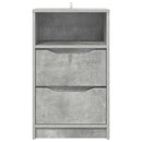 vidaXL Éjjeli asztal fiókkal Beton Szürke 40 x 30 x 467 cm Faanyag