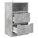 vidaXL Éjjeliszekrények 2 pcs Beton Szürke 40 x 30 x 467 cm Faanyag