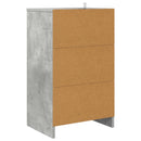 vidaXL Éjjeliszekrények 2 pcs Beton Szürke 40 x 30 x 467 cm Faanyag