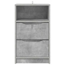vidaXL Éjjeliszekrények 2 pcs Beton Szürke 40 x 30 x 467 cm Faanyag