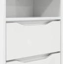 vidaXL Éjjeliszekrények 2 pcs Magas Fényű Fehér 40 x 30 x 467 cm