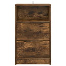 vidaXL Éjjeliszekrények 2 pcs Füstölt tölgy 40 x 30 x 467 cm Faanyag