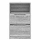 vidaXL Éjjeliszekrények 2 pcs Szürke Sonoma 40 x 30 x 467 cm Faanyag