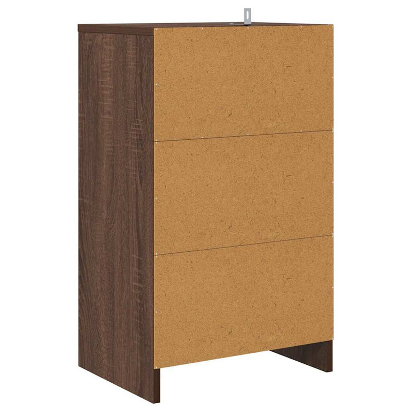 vidaXL Éjjeliszekrények 2 pcs Barna Tölgy 40 x 30 x 467 cm Faanyag