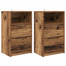 vidaXL Éjjeliszekrények fiókkal 2 pcs Öreg fa 40 x 30 x 467 cm Faanyag