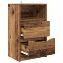 vidaXL Éjjeliszekrények fiókkal 2 pcs Öreg fa 40 x 30 x 467 cm Faanyag