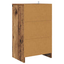 vidaXL Éjjeliszekrények fiókkal 2 pcs Öreg fa 40 x 30 x 467 cm Faanyag