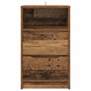 vidaXL Éjjeliszekrények fiókkal 2 pcs Öreg fa 40 x 30 x 467 cm Faanyag