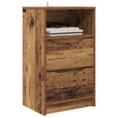 vidaXL Éjjeliszekrények fiókkal 2 pcs Öreg fa 40 x 30 x 467 cm Faanyag
