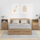 vidaXL Éjjeliszekrények 2 pcs Artisan tölgy 40 x 30 x 467 cm Faanyag