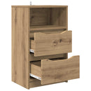 vidaXL Éjjeliszekrények 2 pcs Artisan tölgy 40 x 30 x 467 cm Faanyag