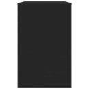 vidaXL Asztal fiókkal tárolóval Fekete 100 x 50 x 78 cm Mérnöki fa