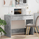 vidaXL Asztal fiókkal Beton Szürke 100 x 50 x 78 cm Mérnöki fa