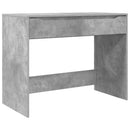vidaXL Asztal fiókkal Beton Szürke 100 x 50 x 78 cm Mérnöki fa